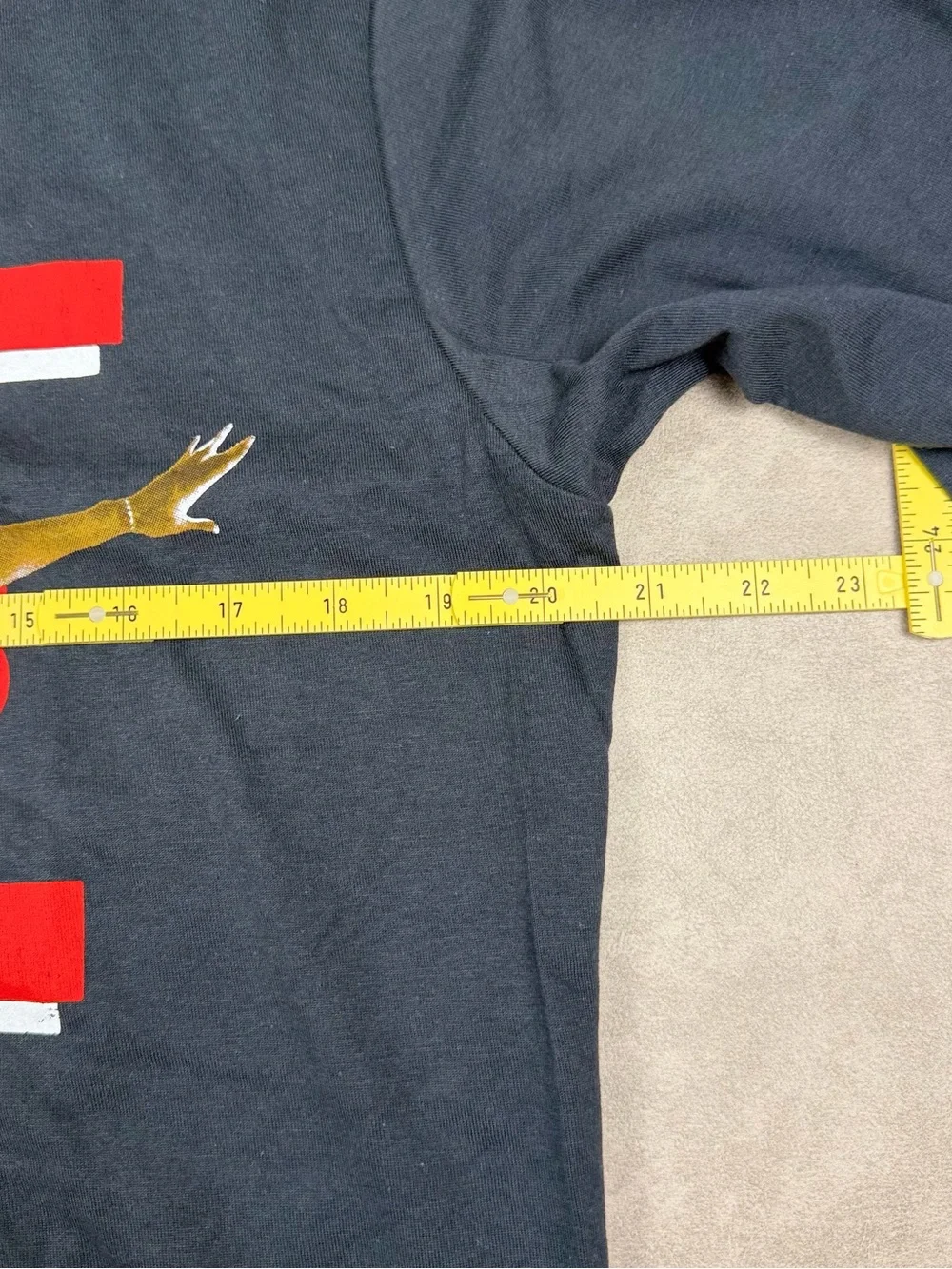 Jordan Black Tee with Red Jumpman Detail